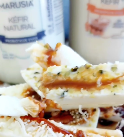 Snack helados con kéfir Marusia