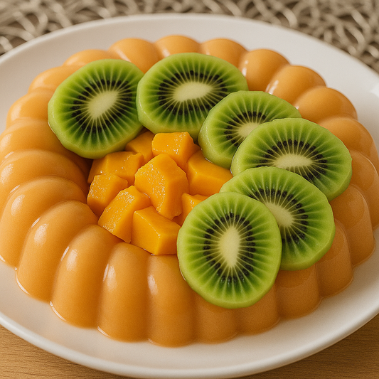 Gelatina de mango con kéfir Marusia