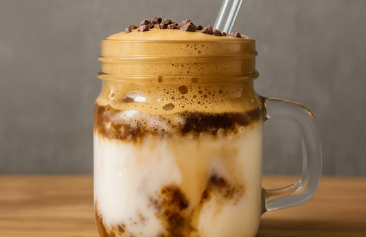 Café dalgona + fresa + kéfir Marusia