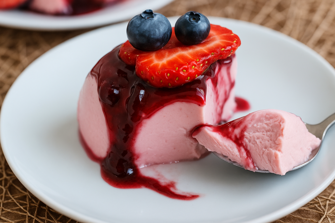 gelatina frutos rojos kefir marusia