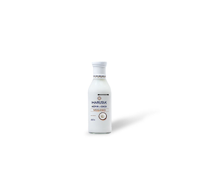 KÉFIR MARUSIA DE COCO — VEGANO 350ml en botella de vidrio SIN LACTEOS