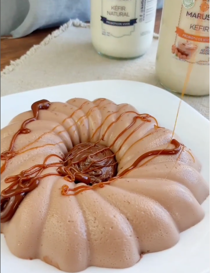 Gelatina de kéfir Marusia con Avellana