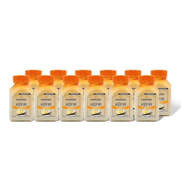 PACK 12 BOTELLAS 210ml — KÉFIR MARUSIA PROBIOTICOS SIN AZUCAR AÑADIDA SABOR VANILLA
