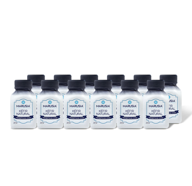 PACK 12 BOTELLAS 210ml — KÉFIR MARUSIA PROBIOTICOS SIN AZUCAR AÑADIDA SABOR NATURAL
