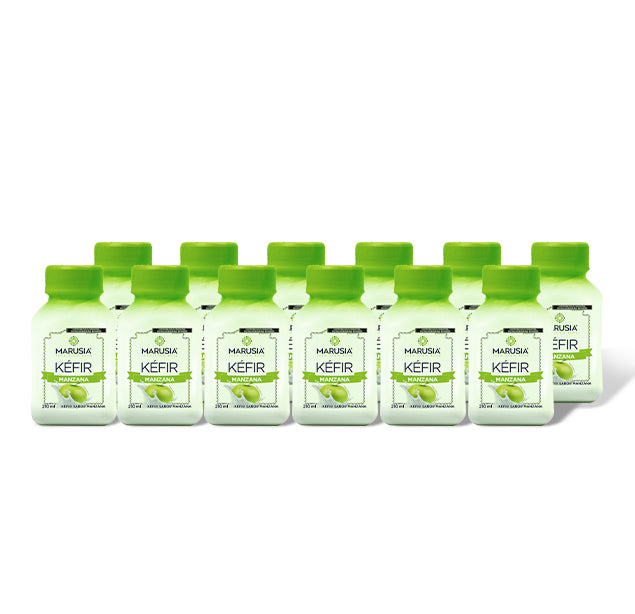 Kéfir Marusia Equilibrio Diario Pack 12 Botellas 210ml Manzana Verde
