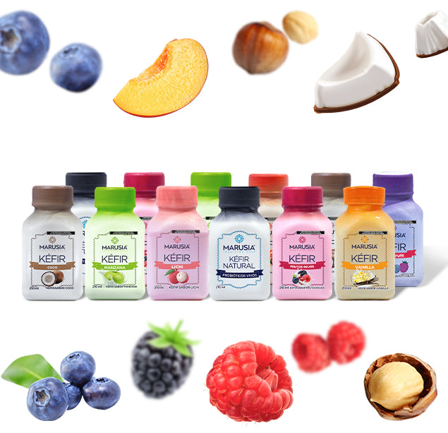PACK 12 BOTELLAS 210ml — KÉFIR MARUSIA PROBIOTICOS SIN AZUCAR AÑADIDA SABOR MI
TOS