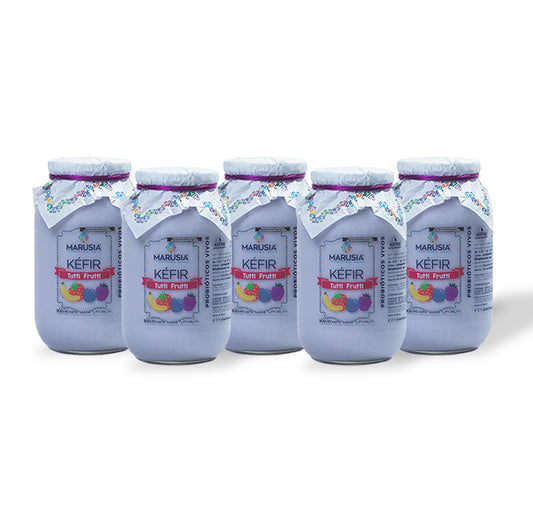 Kéfir Marusia Familia Feliz Pack 5 Botellas 900ml Tutti Frutti