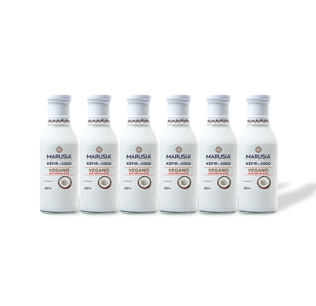 KEFIR MARUSIA DE COCO — VEGANO 350ml en botella de vidrio SIN LACTEOS